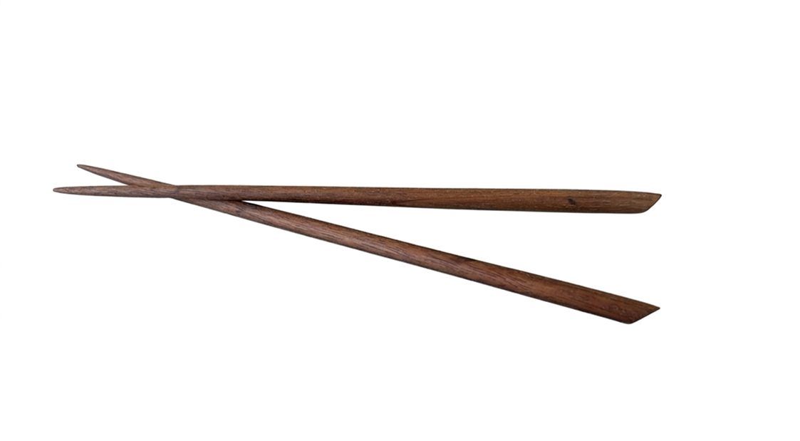Handcrafted walnut chopsticks