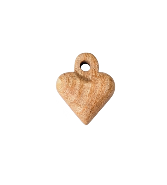 Handcrafted birch heart pendant